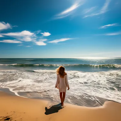 Океанская сказка с участием девушки: бесплатные фоны в Full HD!