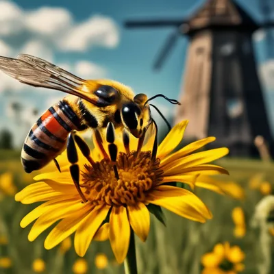 Дикая пчела фотографии