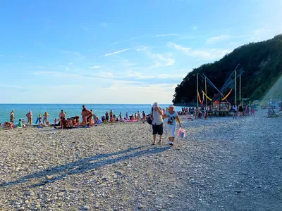 Фото Дикого пляжа Туапсе с возможностью выбора размера