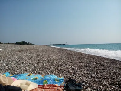HD фото дикого пляжа в Сочи