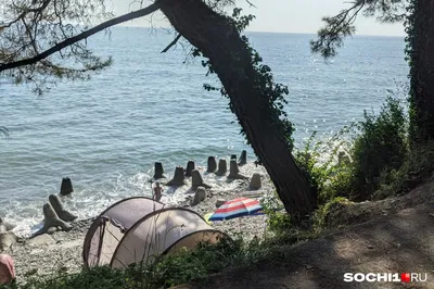 Full HD фото дикого пляжа в Сочи