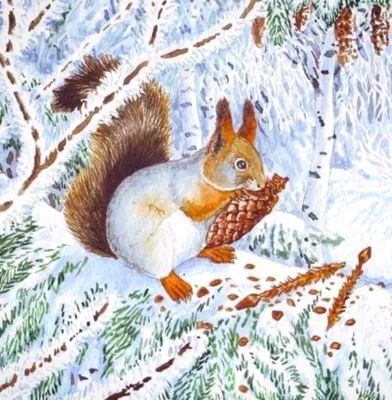 Снежные ароматы природы: зимние фотографии фауны
