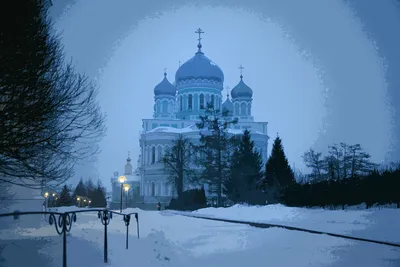 Фотографии Дивеева зимой: WebP формат для разных устройств