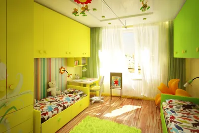 Уютные детские комнаты для разнополых детей: фотоинспирация