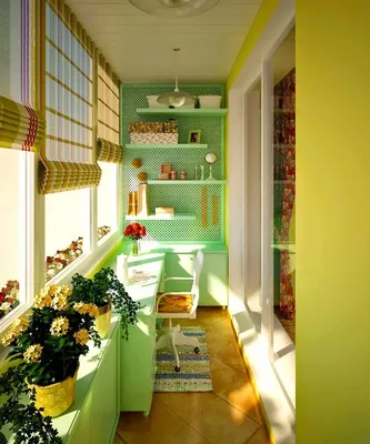 Фотоарт детской комнаты с балконом в формате PNG