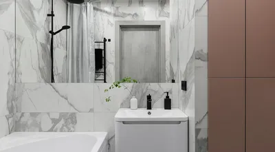 Дизайн ванной комнаты: фотографии с различными вариантами мебели