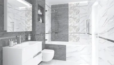 Дизайн для ванной комнаты: фотографии с различными вариантами плитки