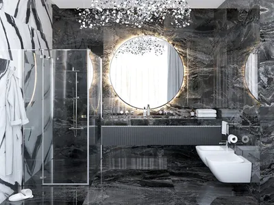 Фотографии с примерами интересного дизайна ванной комнаты