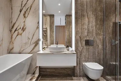 Современный дизайн ванной комнаты: фото идеи