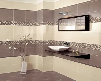 22) Фото керамической плитки в ванной комнате с разными дизайнами