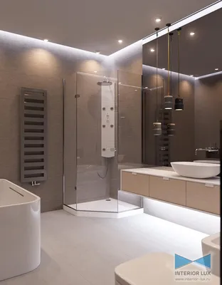 Ванная комната: красивый дизайн с использованием керамической плитки