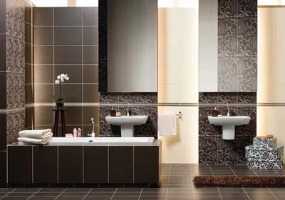 Керамическая плитка в ванной: творческие решения для стильного интерьера