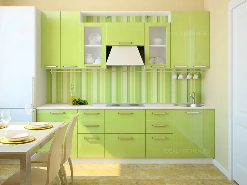 Кухня цвета лайм: + фото примеров, сочетание цвета в интерьере