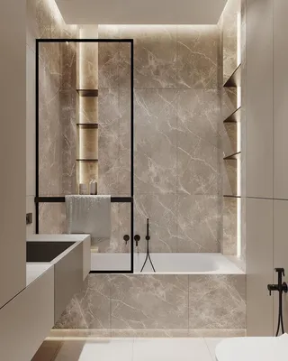 Маленькая ванная комната с использованием стекла: фото примеры