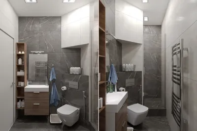 Дизайн маленькой ванной комнаты с элегантными акцентами