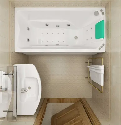 Фото ванной комнаты с использованием деревянных элементов