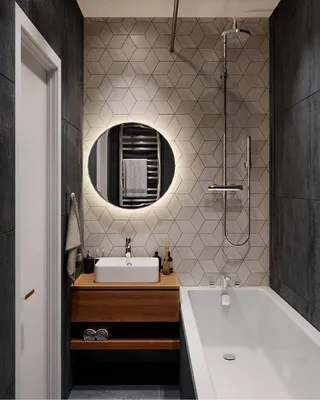 Фотографии маленьких ванных комнат в HD