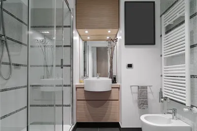 Фото дизайна маленькой ванной комнаты с возможностью выбора размера
