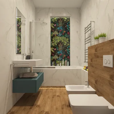 Вдохновляющие фото дизайна маленькой ванной комнаты с использованием плитки