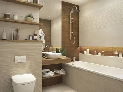Фото дизайна маленькой ванной комнаты в HD