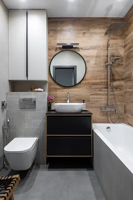 Фото дизайна маленькой ванной комнаты в Full HD