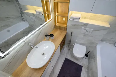Фотография ванной комнаты с плиткой в 4K разрешении