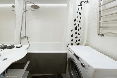 4K изображения дизайна маленькой ванны без унитаза