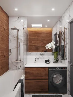 Фото ванной комнаты с душевой кабиной с различными отделками