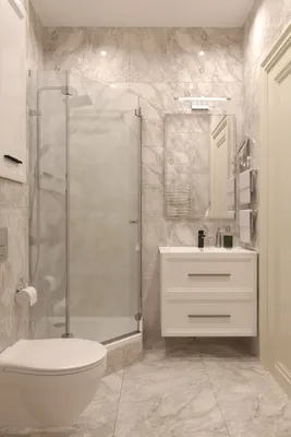 Скачать фото ванной комнаты с душевой кабиной в формате JPG