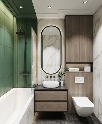 Вдохновение для дизайна небольшой ванной комнаты с душевой кабиной