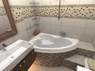 Примеры дизайна небольшой ванной комнаты с душевой кабиной