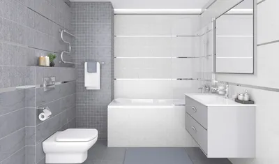 Дизайн прямоугольной ванной комнаты фотографии