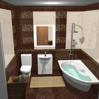 Дизайн проект ванной комнаты фотографии