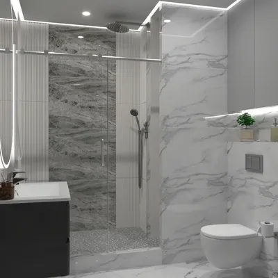 Дизайн ванной комнаты с использованием освещения: фото вдохновение