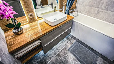 HD фото дизайна ванной комнаты 2024 года