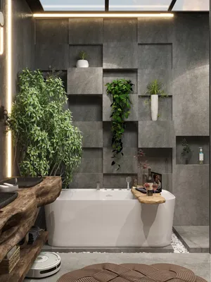 Фотографии современных ванных комнат с использованием стекла и металла