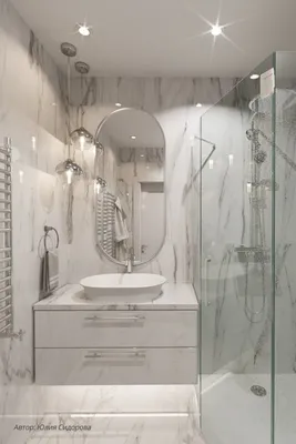 Современный дизайн ванной комнаты на фото