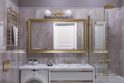 Картинка ванной комнаты с эффектом 4K