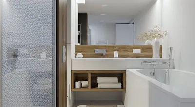 Дизайн узкой ванной комнаты с душевой кабиной: красота и функциональность в одном фото