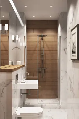 Советы по дизайну узкой ванной комнаты на фото
