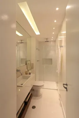 Скачать бесплатно фото узкой ванной комнаты
