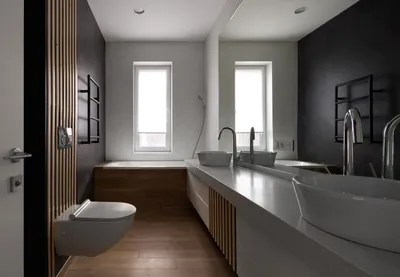Инновационные решения для узкой ванной комнаты: фото галерея