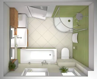 Креативный дизайн ванной комнаты 170х170: фотографии и идеи