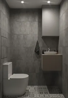Картинка ванной комнаты 2х2 в 4K разрешении
