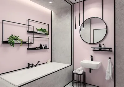 Фото дизайна ванной комнаты без плитки: советы и идеи