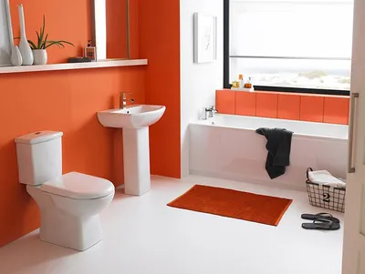 Уникальные ванные комнаты без использования плитки: фотоотчёт
