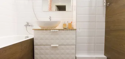 Арт ванной комнаты без плитки