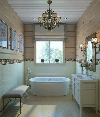 Природная гармония: фото ванной комнаты на даче с использованием натуральных материалов