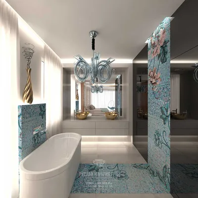 Уютная ванная комната в бирюзовых тонах: лучшие дизайнерские решения