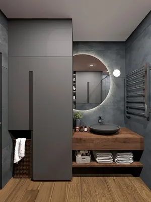 12) Фото дизайна ванной в черном цвете - вдохновение для вашего проекта